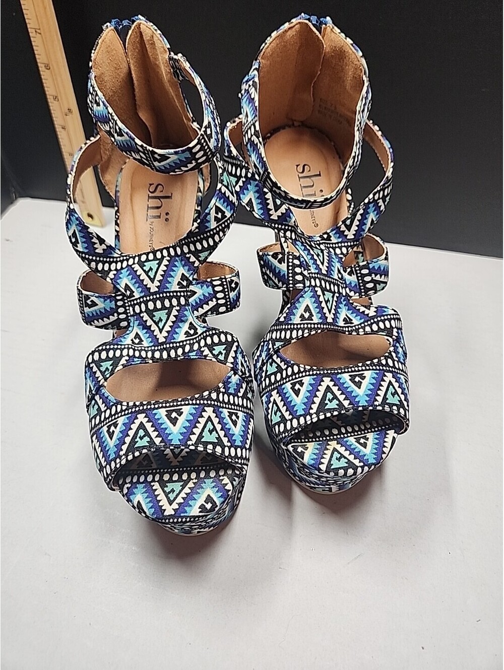 Women's Shi by Journey Wedge Heels Sandals Size 7.5
